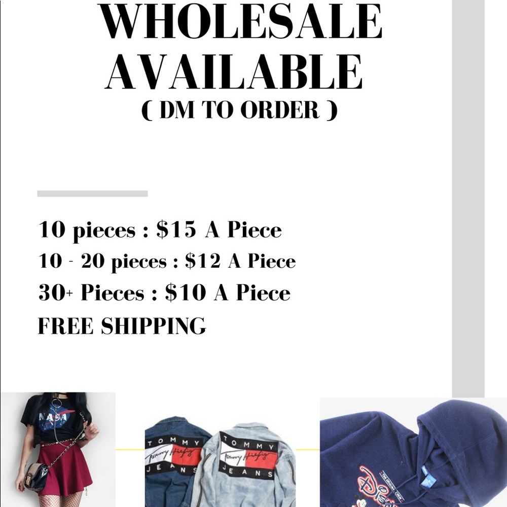 Wholesale Available - DM To Inquire